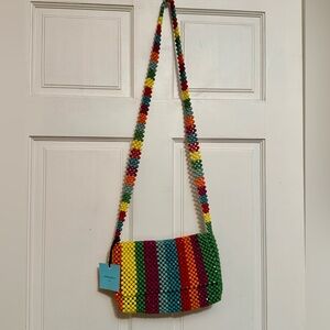 Awesome Colorful Beaded Crossbody Bag